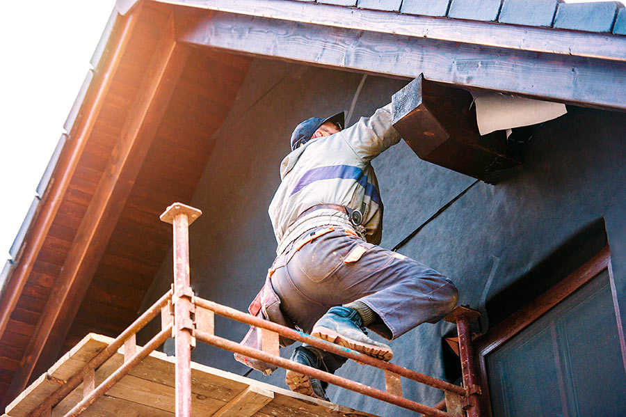 Fall roof inspection
