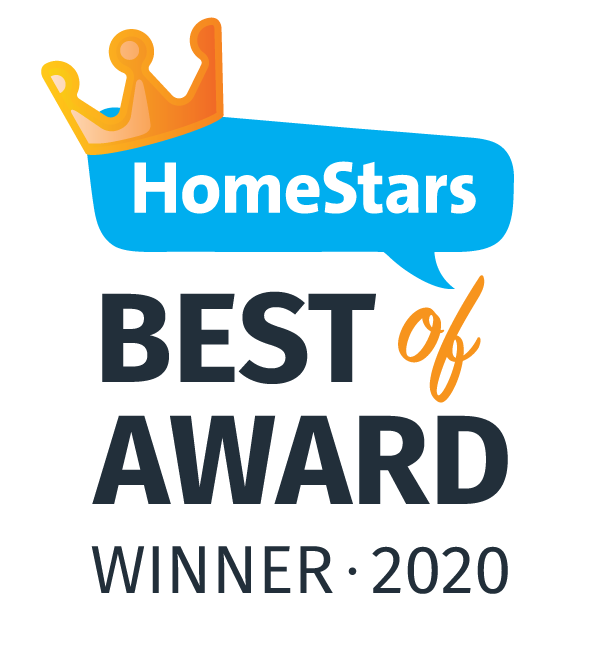 Home Stars best of roofing companies badge award for 2020