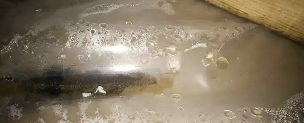 water damage from attic rain