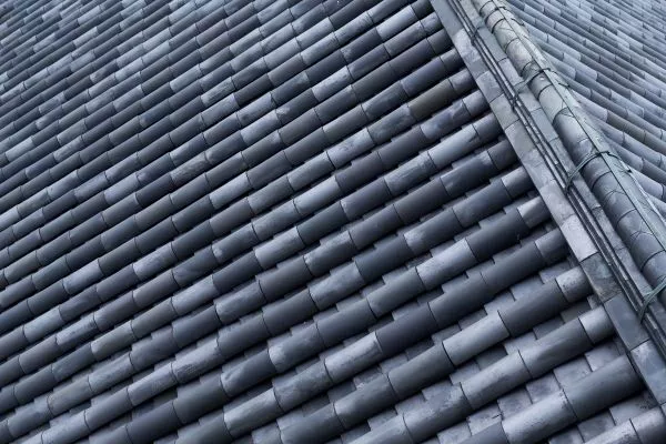 ceramic grey roof tiles - illustrator