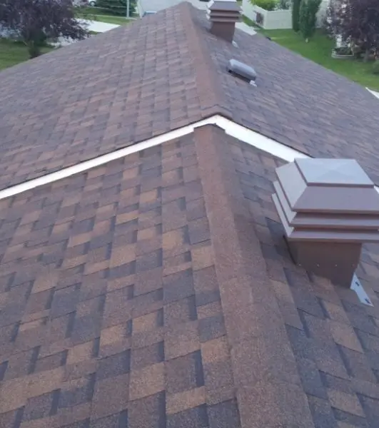 Malarkey shingles installed on a roof