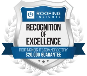 Recognition of Excellence by Roofing Insights