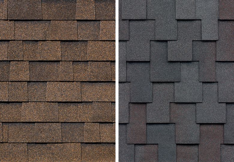 the two best shingles side by side