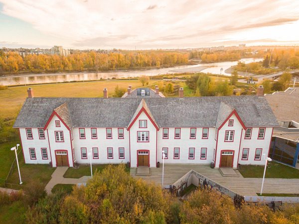 Areal view of Fort Calgary